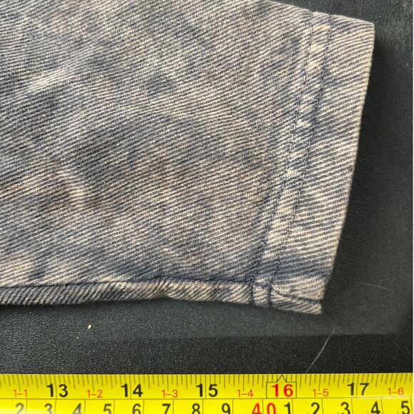 One Size 100% Cotton Faded Jumpsuit Button Up Gray - Picture 7 of 9